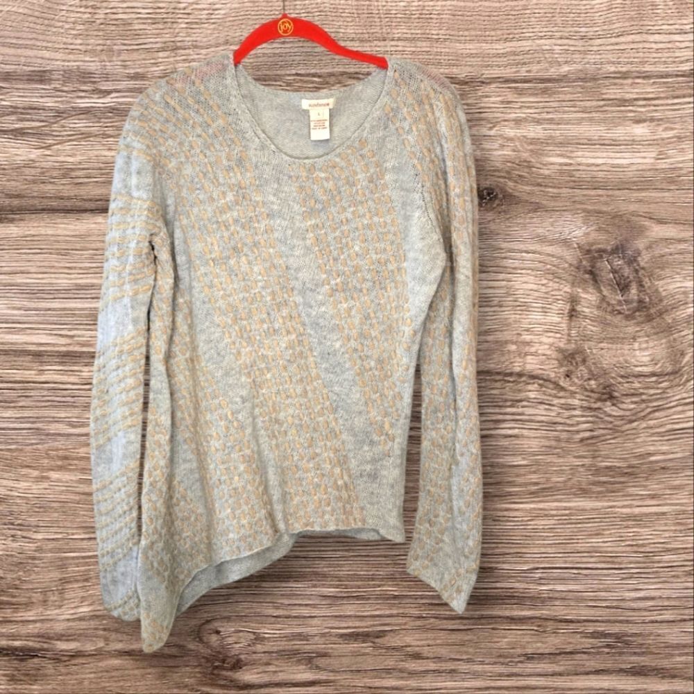 Sundance for Anthropologie Lambswool Lounge Wear Cabin Core Soft Sweater Large